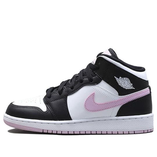 Giày nữ Air Jordan 1 Mid ‘White Black Light Arctic Pink’ 555112-103