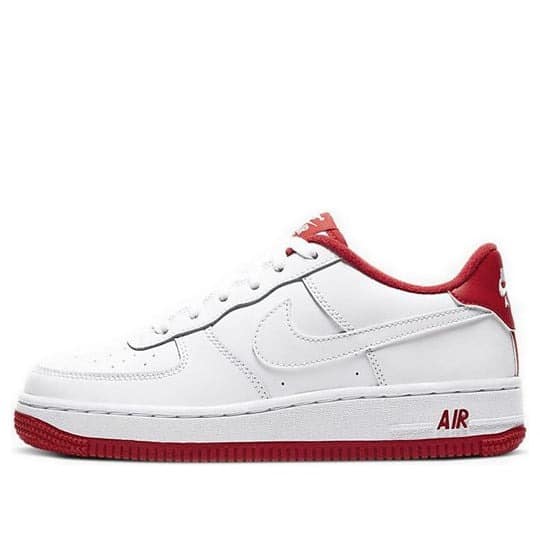 Giày nữ Nike Air Force 1 ‘White University Red’ (GS) CD6915-101