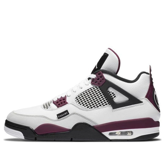 Giày nữ PSG x Jordan 4 White Neutral Grey Bordeaux CZ5624-100