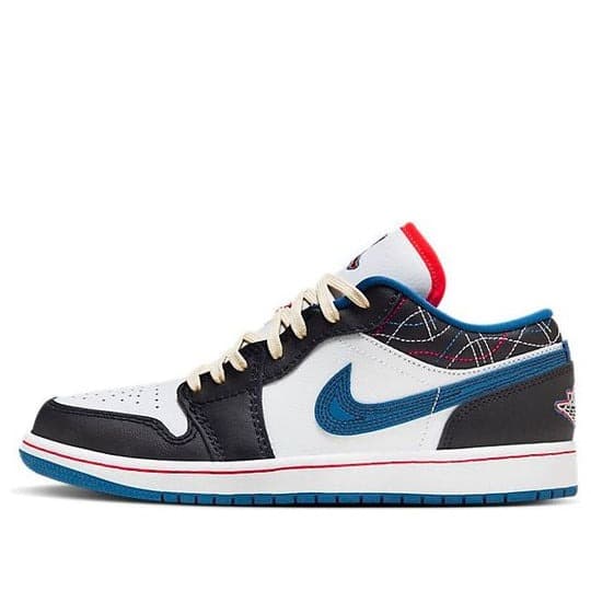 Giày Air Jordan 1 Low ‘White Industrial Blue Siren Red’ FV3622-141