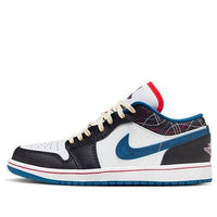Giày Air Jordan 1 Low ‘White Industrial Blue Siren Red’ FV3622-141