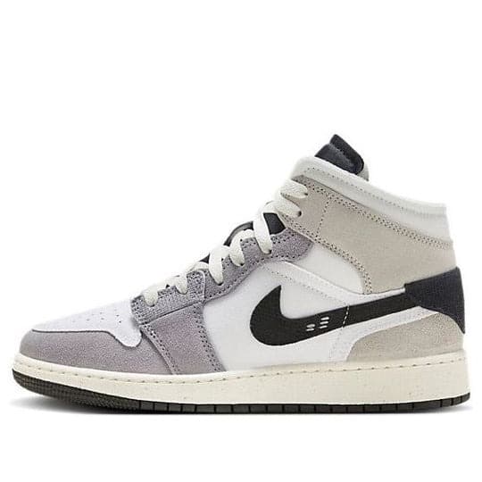 Giày Air Jordan 1 Mid SE Craft ‘Inside Out – Cement Grey’ (GS) FD9091-002