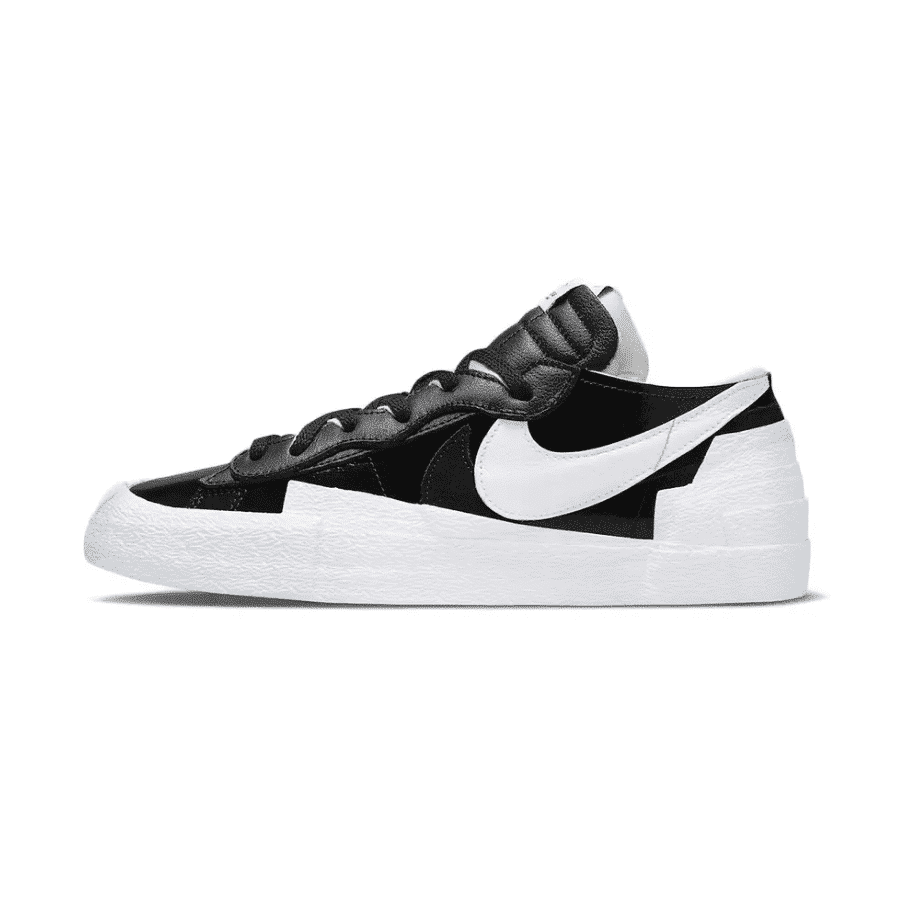 Giày Sacai x Nike Blazer Low ‘Black Patent Leather’ DM6443-001