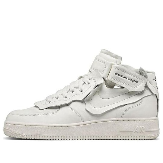 Giày Nike Comme des Garons x Air Force 1 Mid ‘Triple White’ DC3601-100