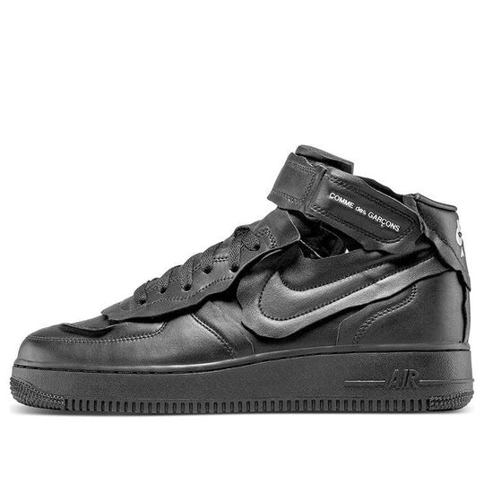 Giày Nike Comme des Garons x Air Force 1 Mid ‘Triple Black’ DC3601-001